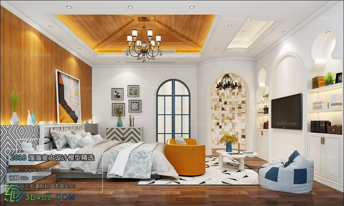 3D66 2018 bedroom Mix style J007