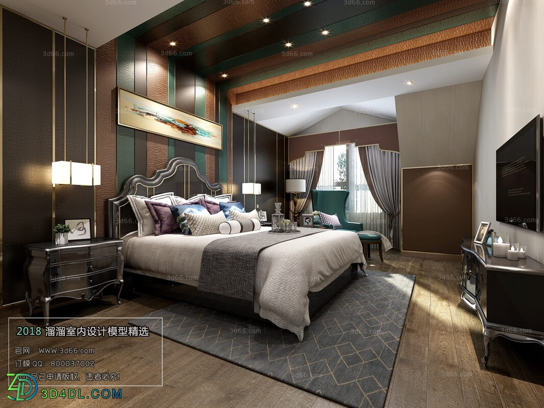 3D66 2018 bedroom Mix style J013