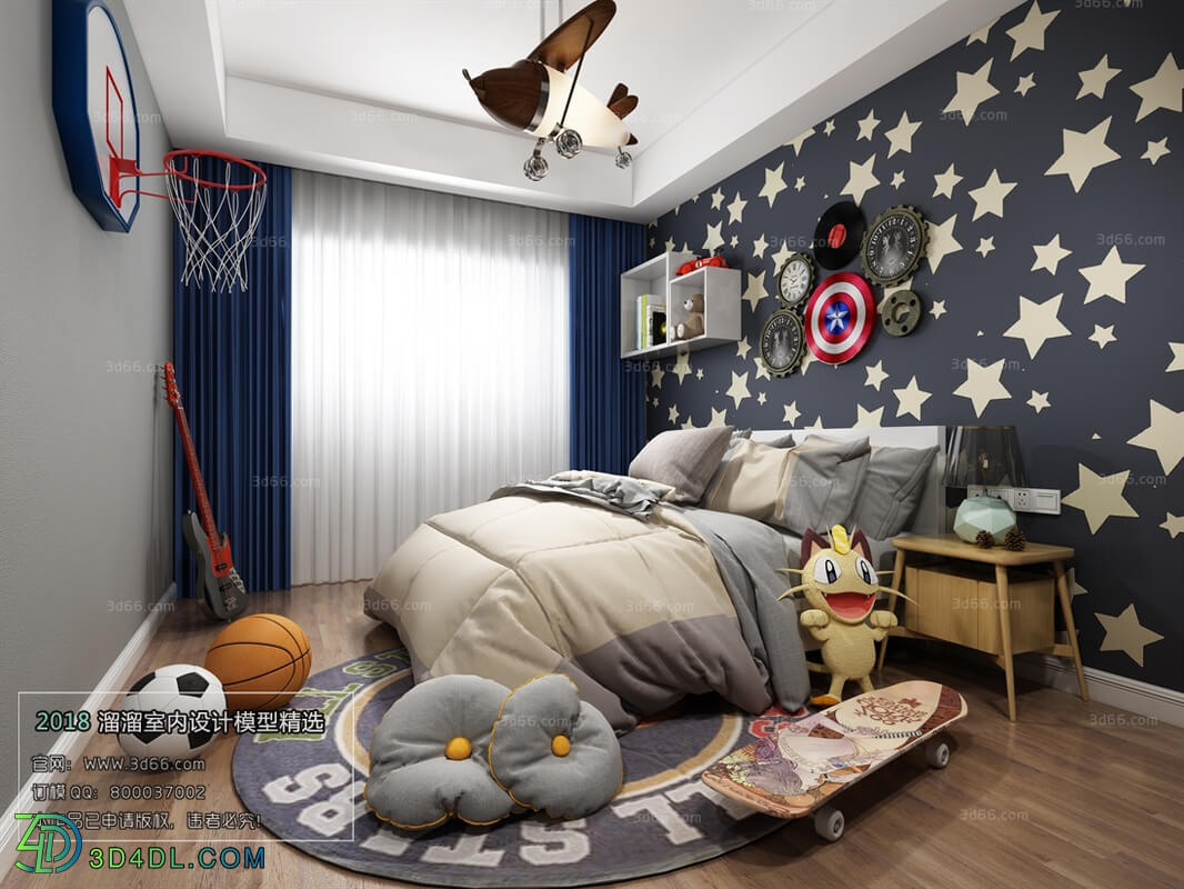 3D66 2018 bedroom Mix style J020