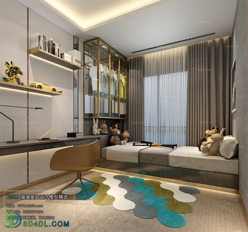 3D66 2018 bedroom Modern style A002