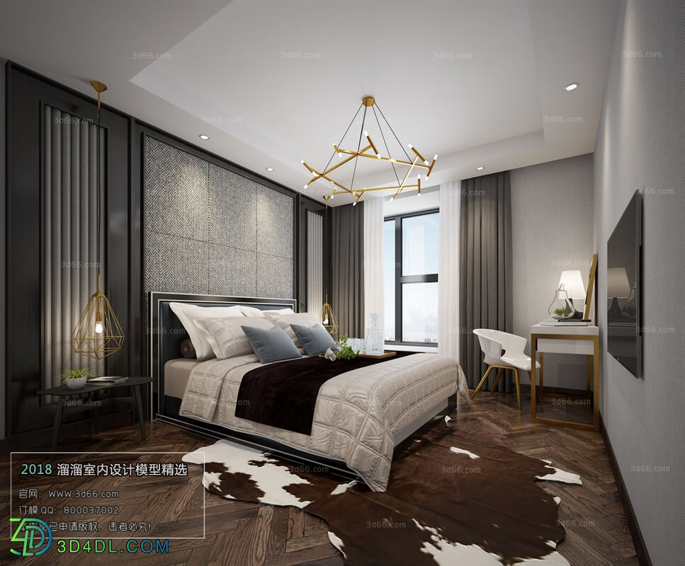 3D66 2018 bedroom Modern style A004