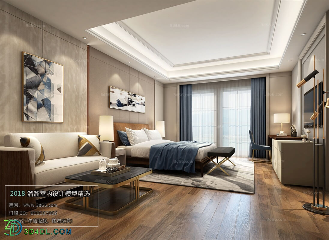 3D66 2018 bedroom Modern style A006