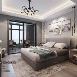 3D66 2018 bedroom Modern style A008 