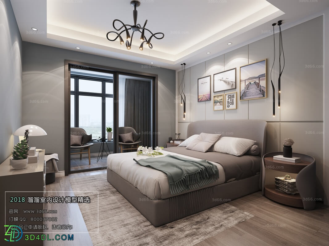 3D66 2018 bedroom Modern style A008