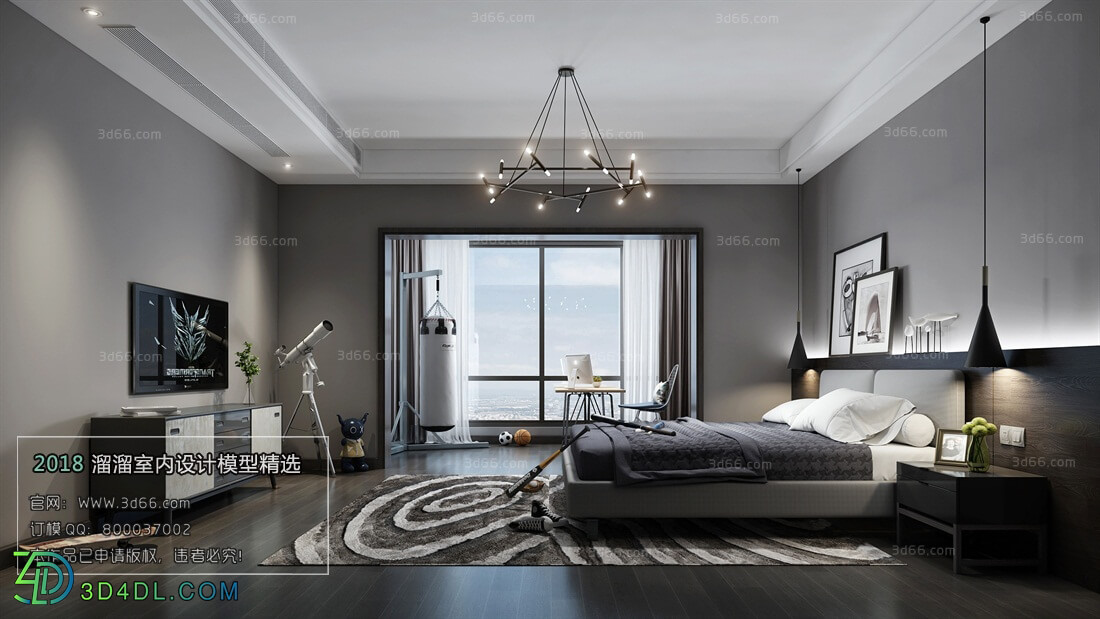 3D66 2018 bedroom Modern style A015