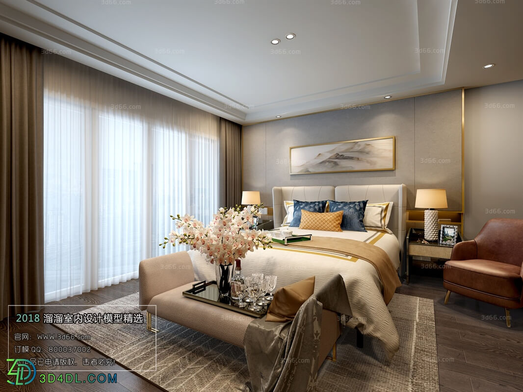 3D66 2018 bedroom Modern style A017