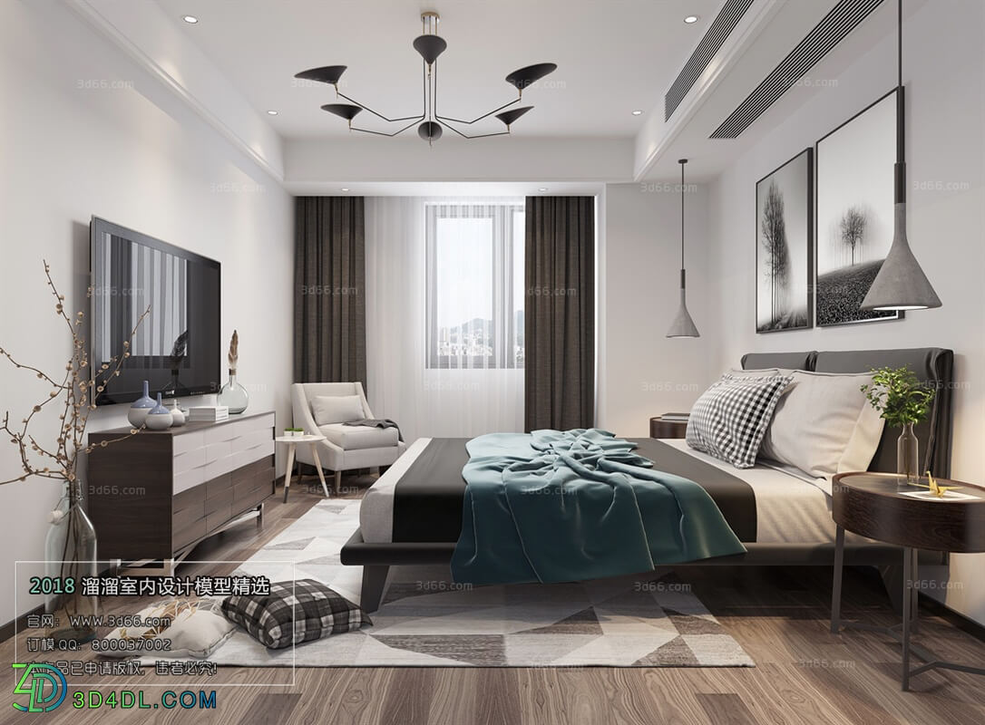 3D66 2018 bedroom Modern style A018