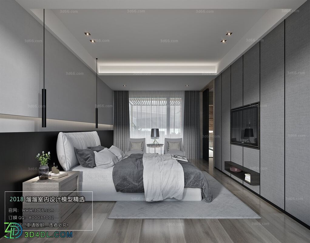 3D66 2018 bedroom Modern style A019