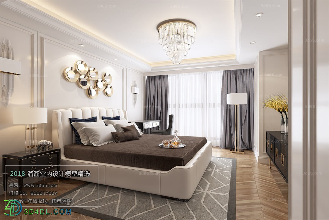 3D66 2018 bedroom Modern style A024