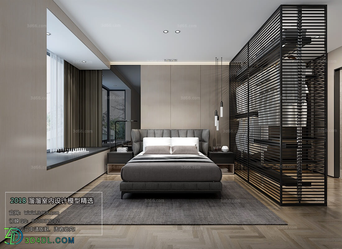 3D66 2018 bedroom Modern style A029