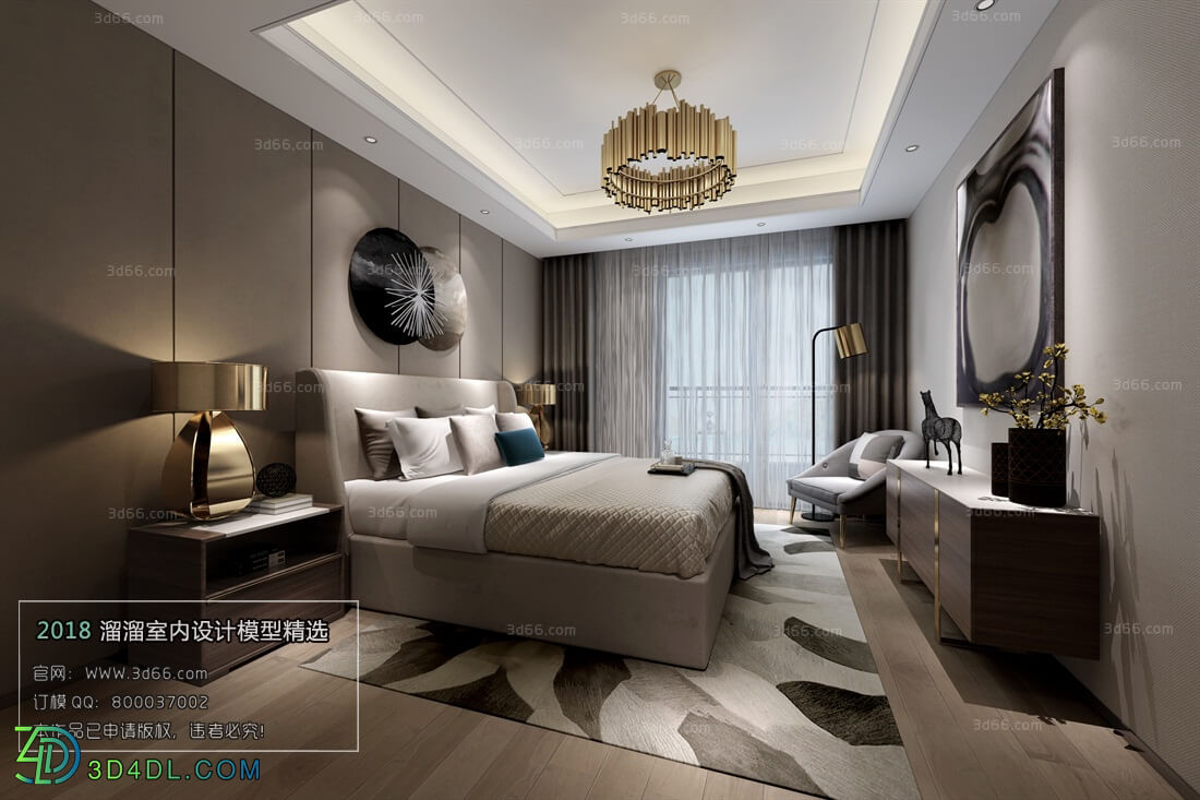 3D66 2018 bedroom Modern style A030