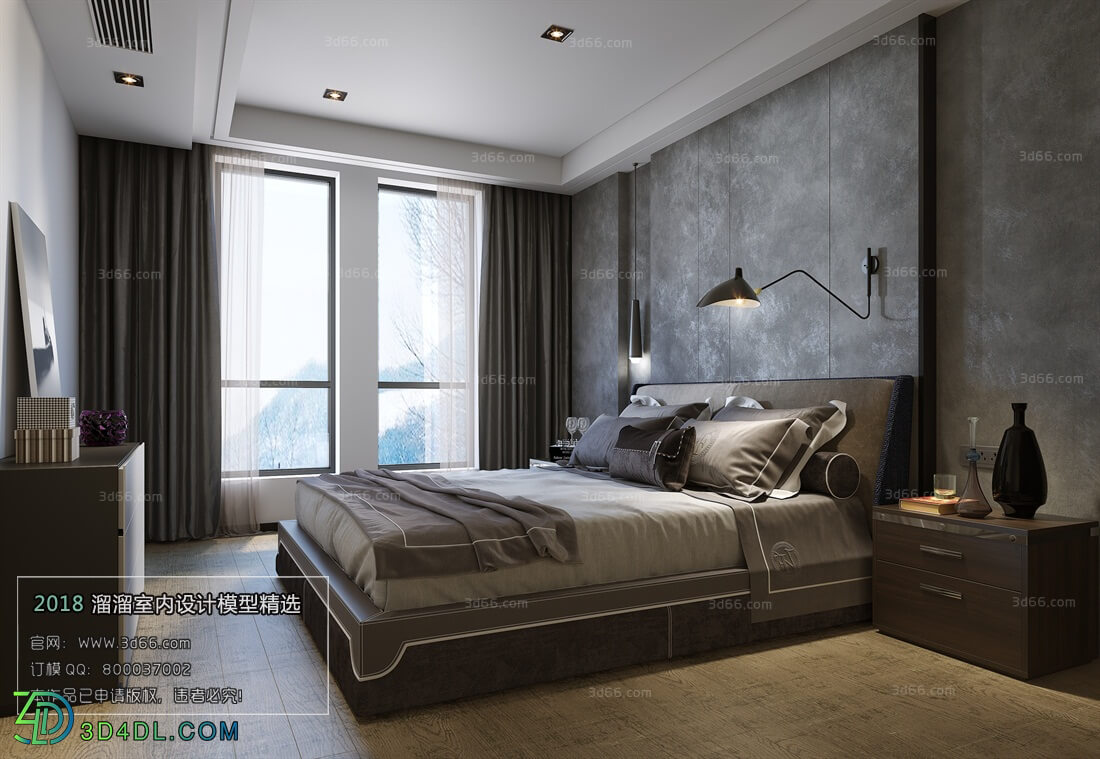 3D66 2018 bedroom Modern style A035