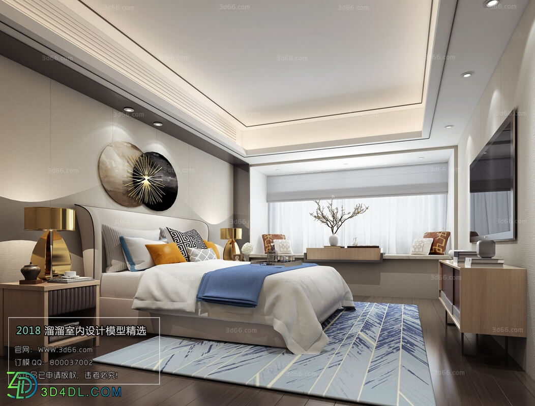 3D66 2018 bedroom Modern style A037