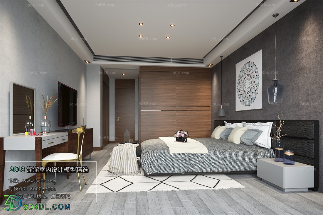 3D66 2018 bedroom Modern style A041
