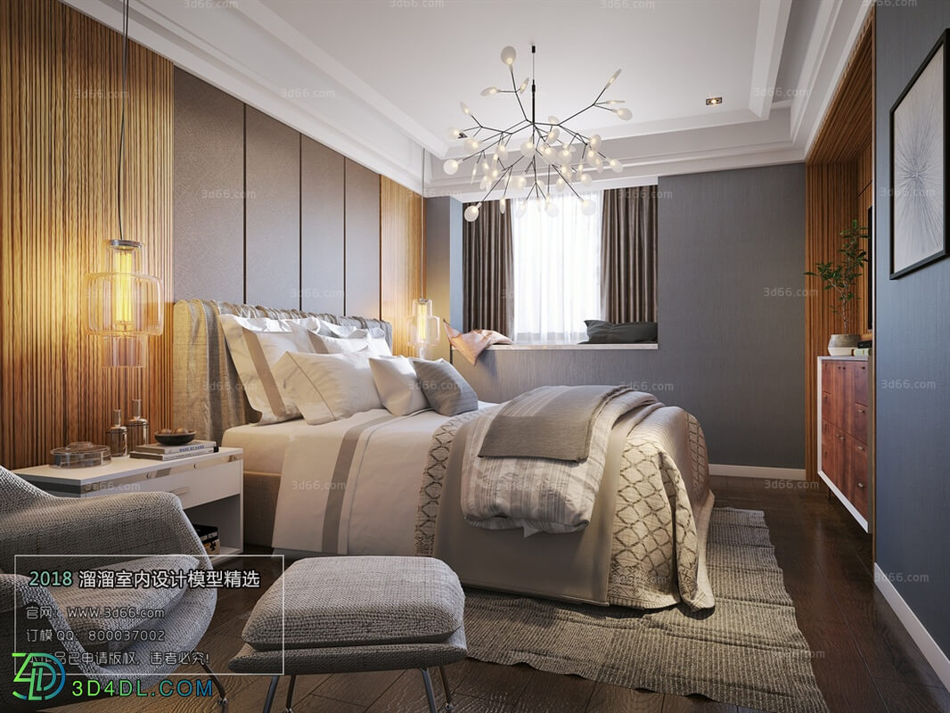 3D66 2018 bedroom Modern style A043