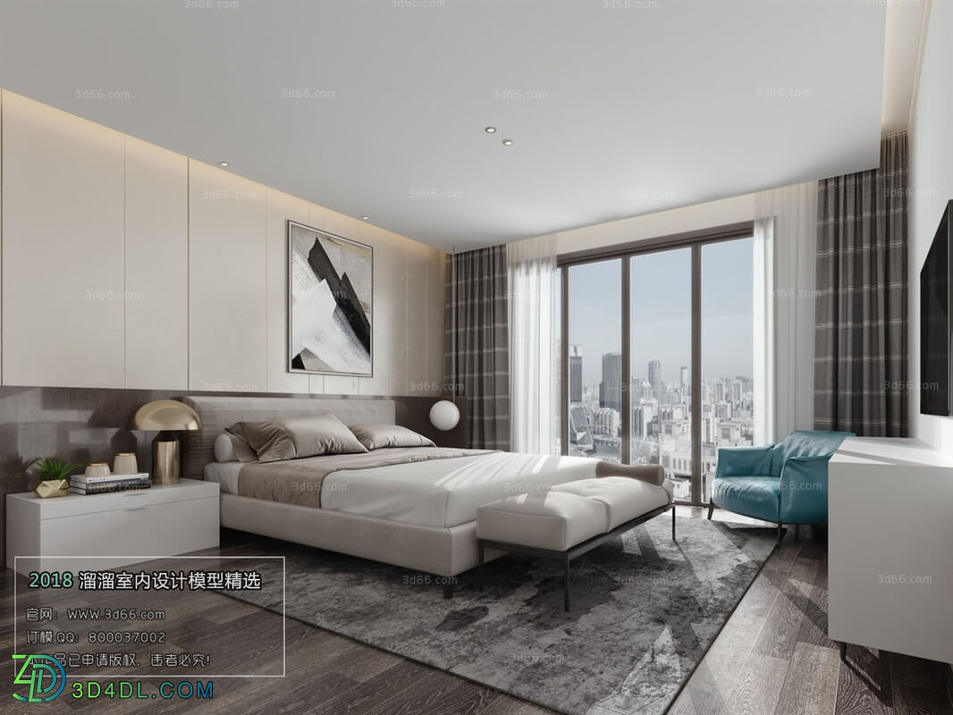 3D66 2018 bedroom Modern style A044