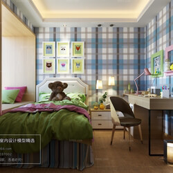 3D66 2018 bedroom Nordic style M007 