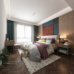 3D66 2018 bedroom Nordic style M011 