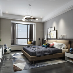 3D66 2018 bedroom Nordic style M013 