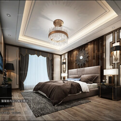 3D66 2018 bedroom Postmodern style B001 