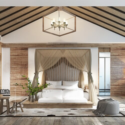 3D66 2018 bedroom Southeast Asian style F003 