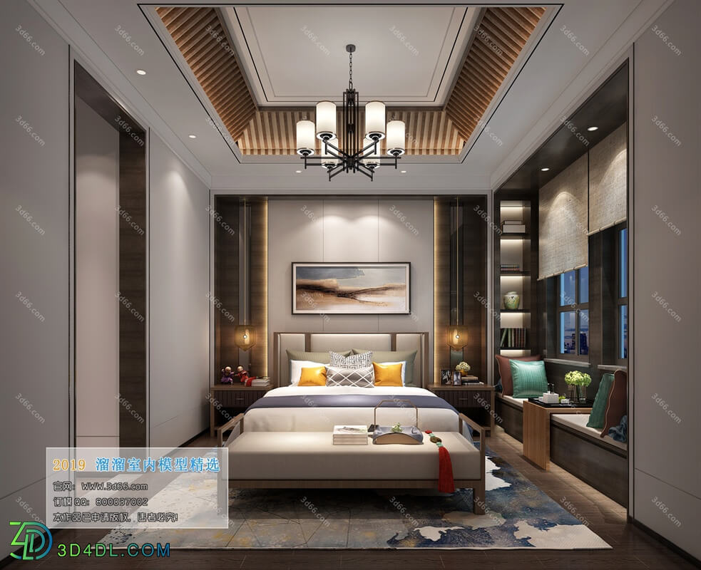 3D66 2019 Bedroom Chinese style C002