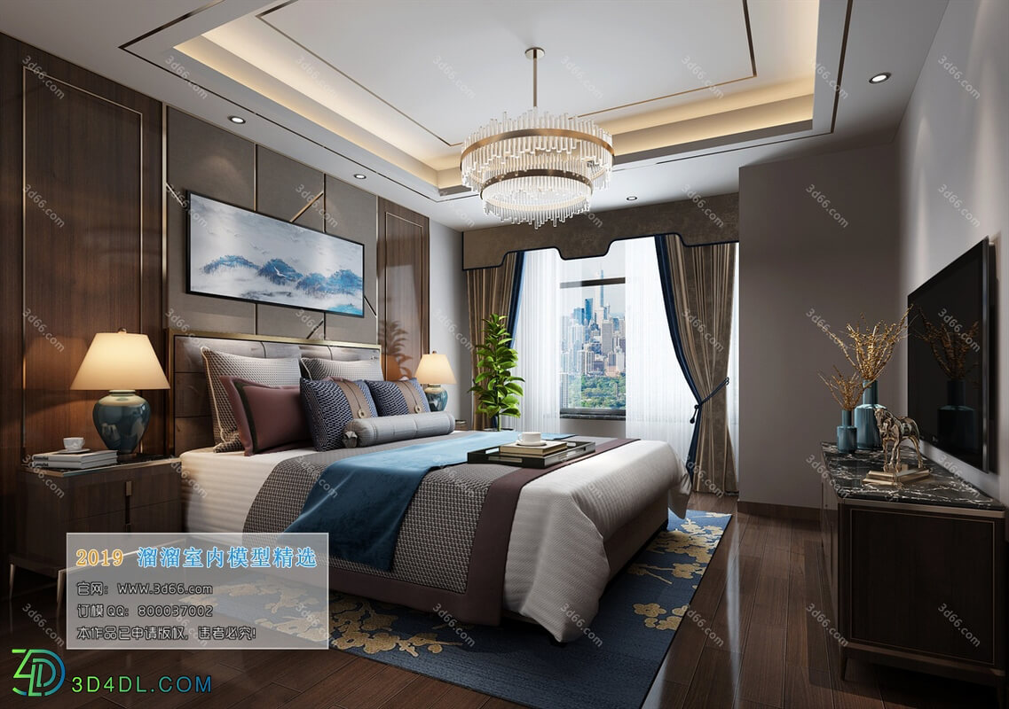 3D66 2019 Bedroom Chinese style C003