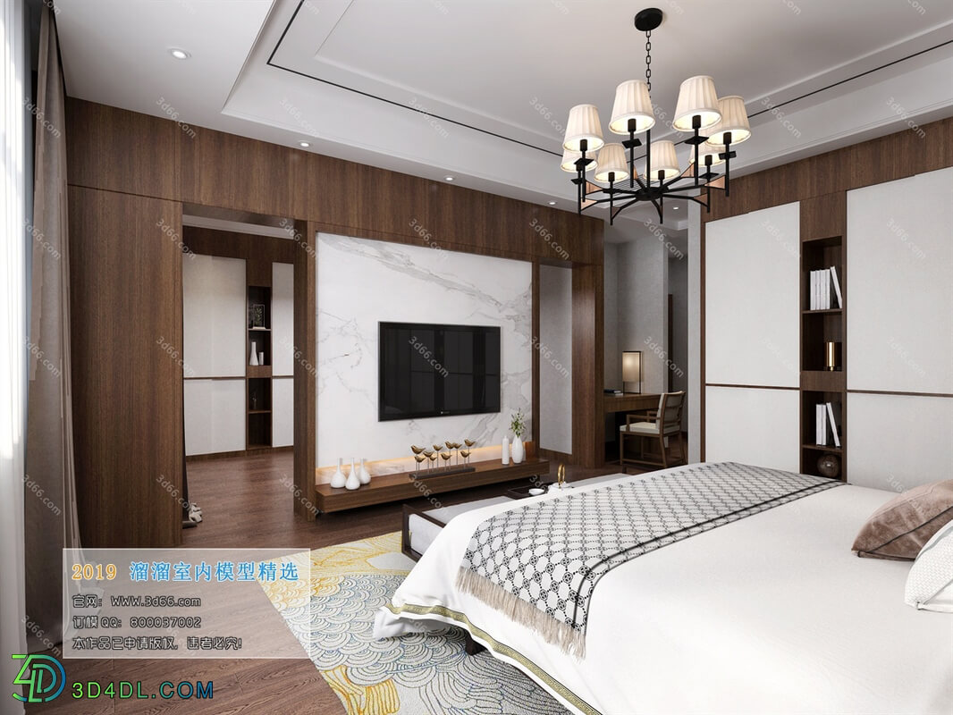 3D66 2019 Bedroom Chinese style C004