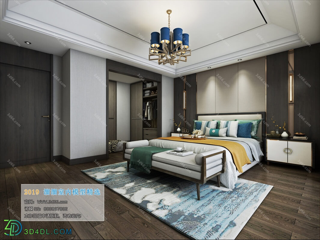 3D66 2019 Bedroom Chinese style C005