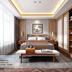 3D66 2019 Bedroom Chinese style C007 