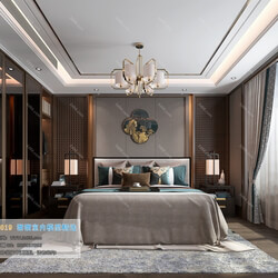 3D66 2019 Bedroom Chinese style C010 