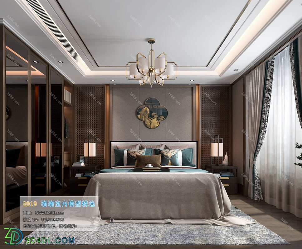 3D66 2019 Bedroom Chinese style C010