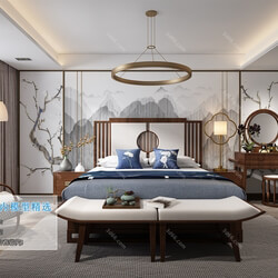 3D66 2019 Bedroom Chinese style C011 