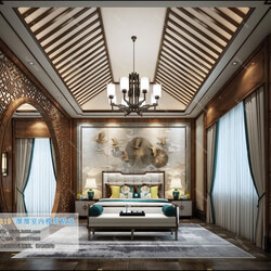 3D66 2019 Bedroom Chinese style C014 