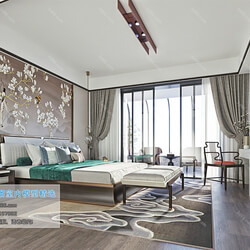 3D66 2019 Bedroom Chinese style C015 