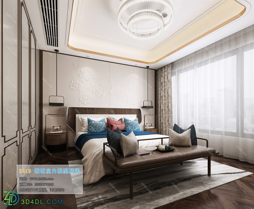 3D66 2019 Bedroom Chinese style C016