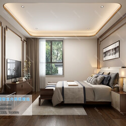 3D66 2019 Bedroom Chinese style C017 
