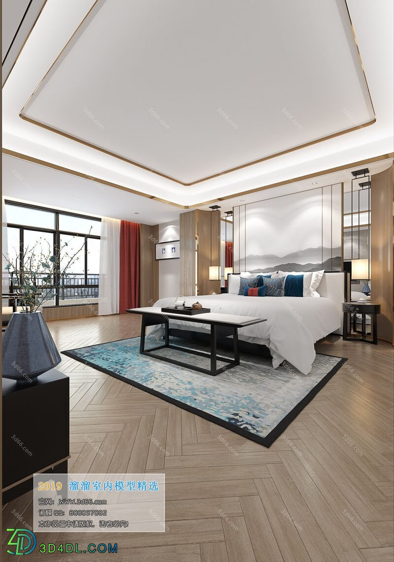 3D66 2019 Bedroom Chinese style C018
