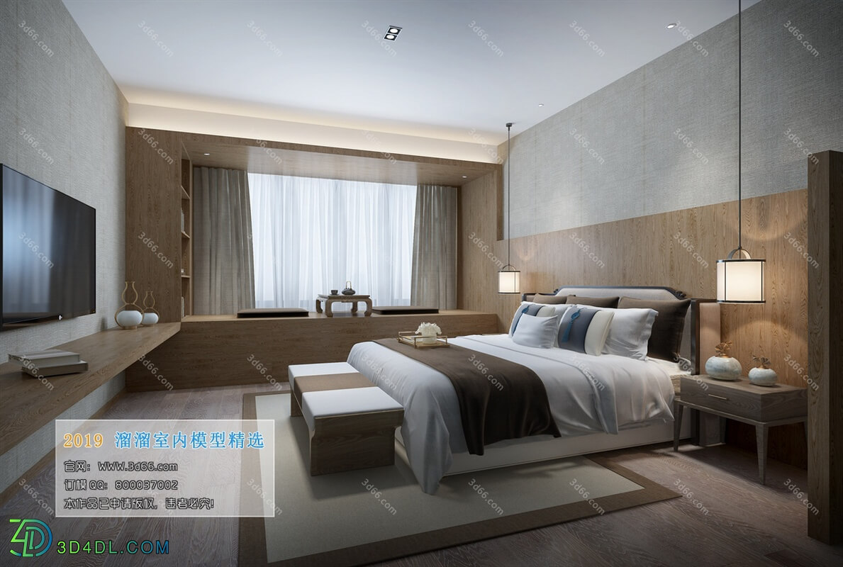 3D66 2019 Bedroom Chinese style C020