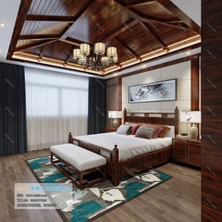 3D66 2019 Bedroom Chinese style C022 