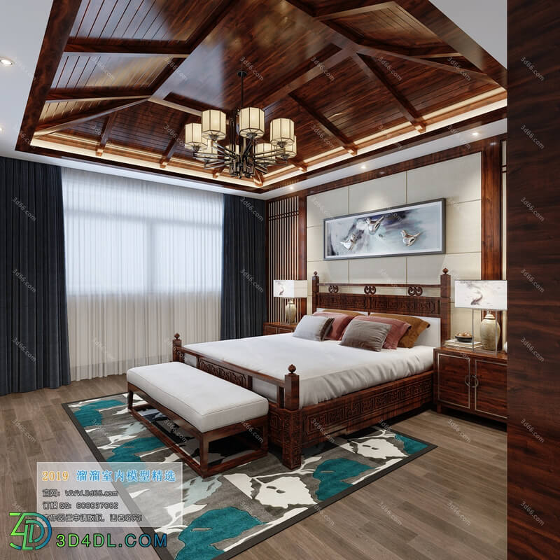 3D66 2019 Bedroom Chinese style C022