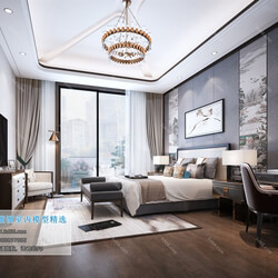 3D66 2019 Bedroom Chinese style C023 