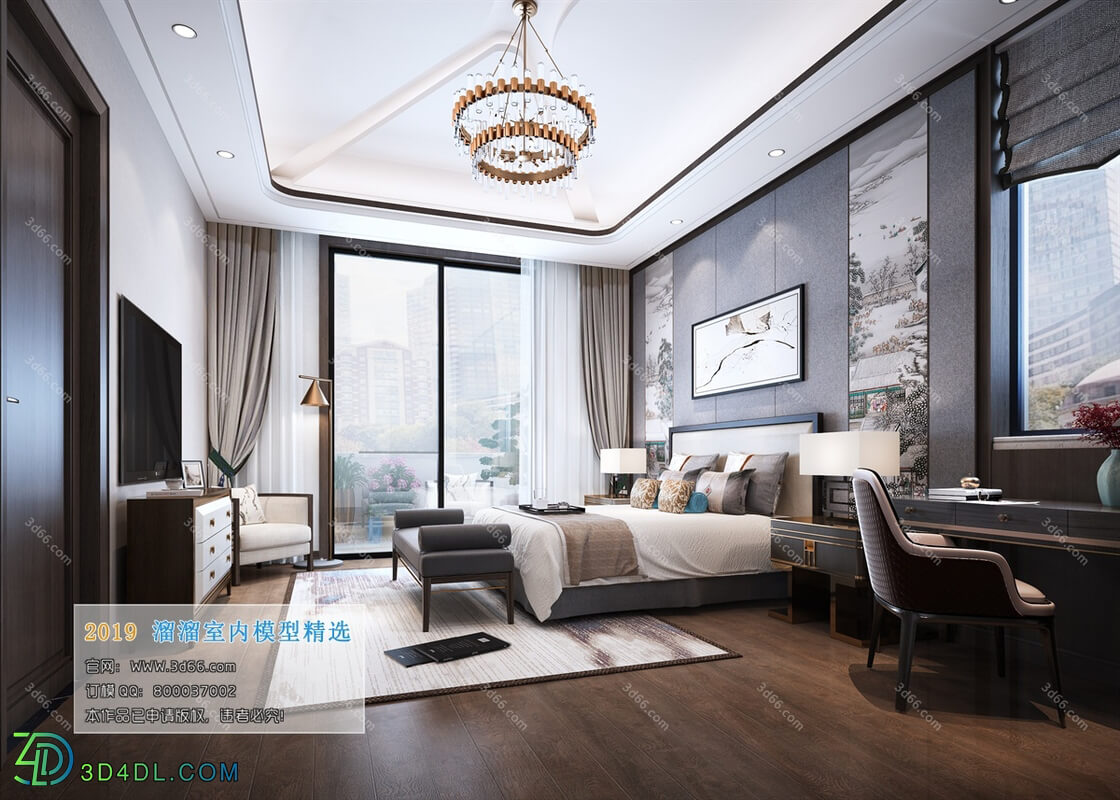 3D66 2019 Bedroom Chinese style C023