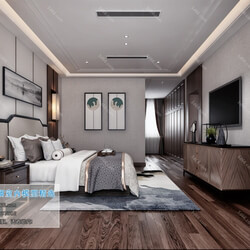 3D66 2019 Bedroom Chinese style C027 