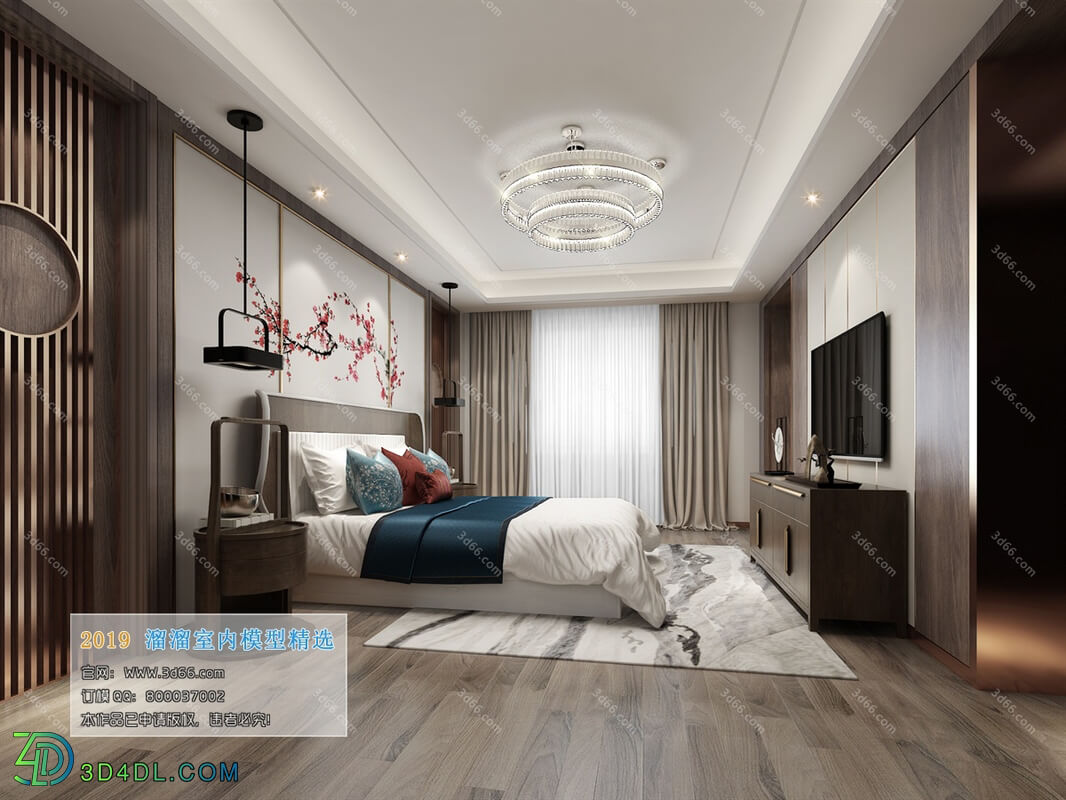 3D66 2019 Bedroom Chinese style C028