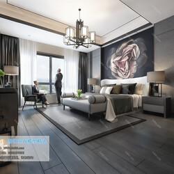 3D66 2019 Bedroom Chinese style C034 
