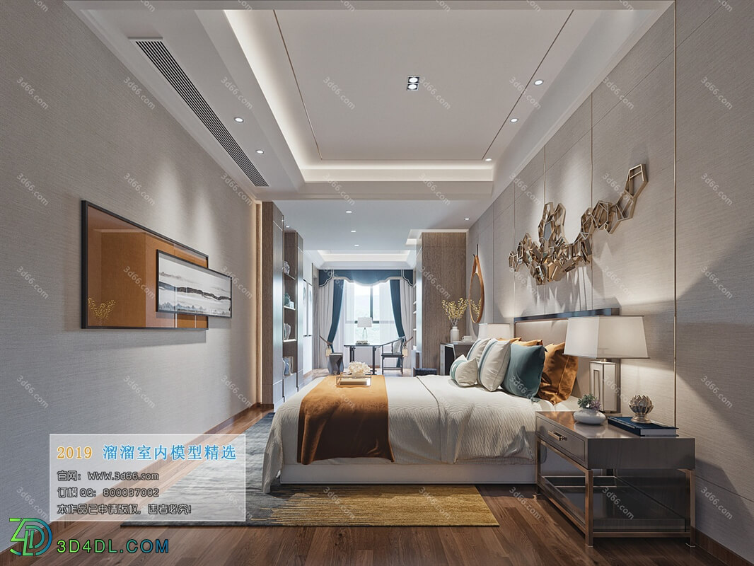 3D66 2019 Bedroom Chinese style C036