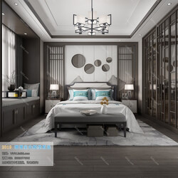 3D66 2019 Bedroom Chinese style C041 