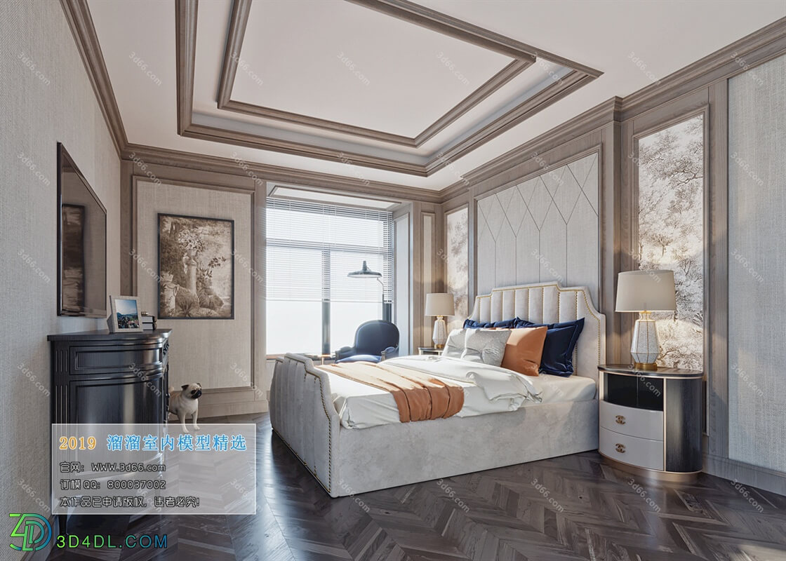 3D66 2019 Bedroom European style D005