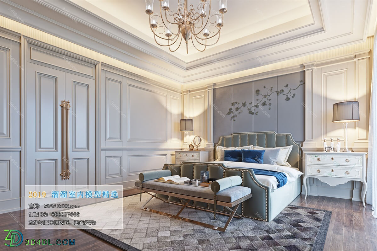 3D66 2019 Bedroom European style D006